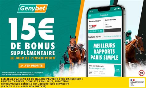 genybet offre de bienvenue - Genybet en direct